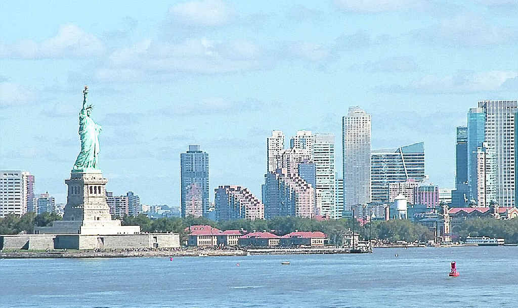 The Statue of Liberty is the most recognisable landmark in New York’s harbour. Take a free Staten Island ferry for a good look at it. The Statue of Liberty is the most recognisable landmark in New York’s harbour. Take a free Staten Island ferry for a good look at it.